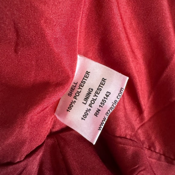 Azazie Merlot Sleeveless‎ V-Neck Maxi Gown - Picture 8 of 8